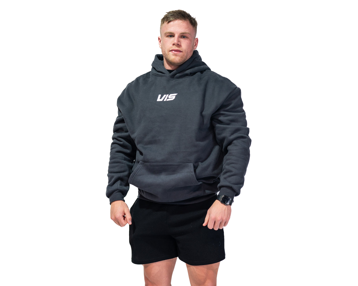 VIS HOODIE Charcoal Black